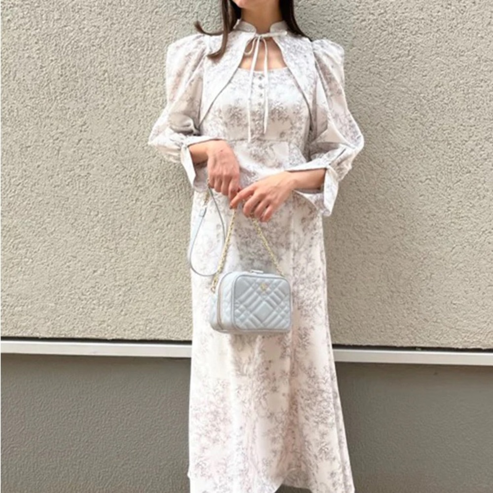 🚫SOLD🚫 SNIDEL Sustainable Decolette Puff Sleeve Maxi Dress